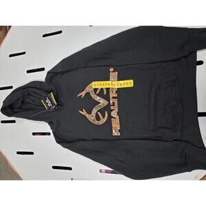 Realtree Black Hoodie with Camouflage Logo